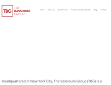 Tablet Screenshot of bassiounigroup.com